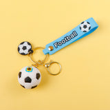 Football Black Ball Keychain