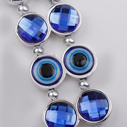 Blue Sequines Chained Evil Eye Hanging