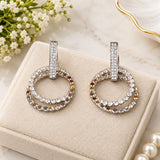 Silver Stone Shine Earing