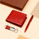 Archies Brown Wallet Set With IKYK Tuscan Leather