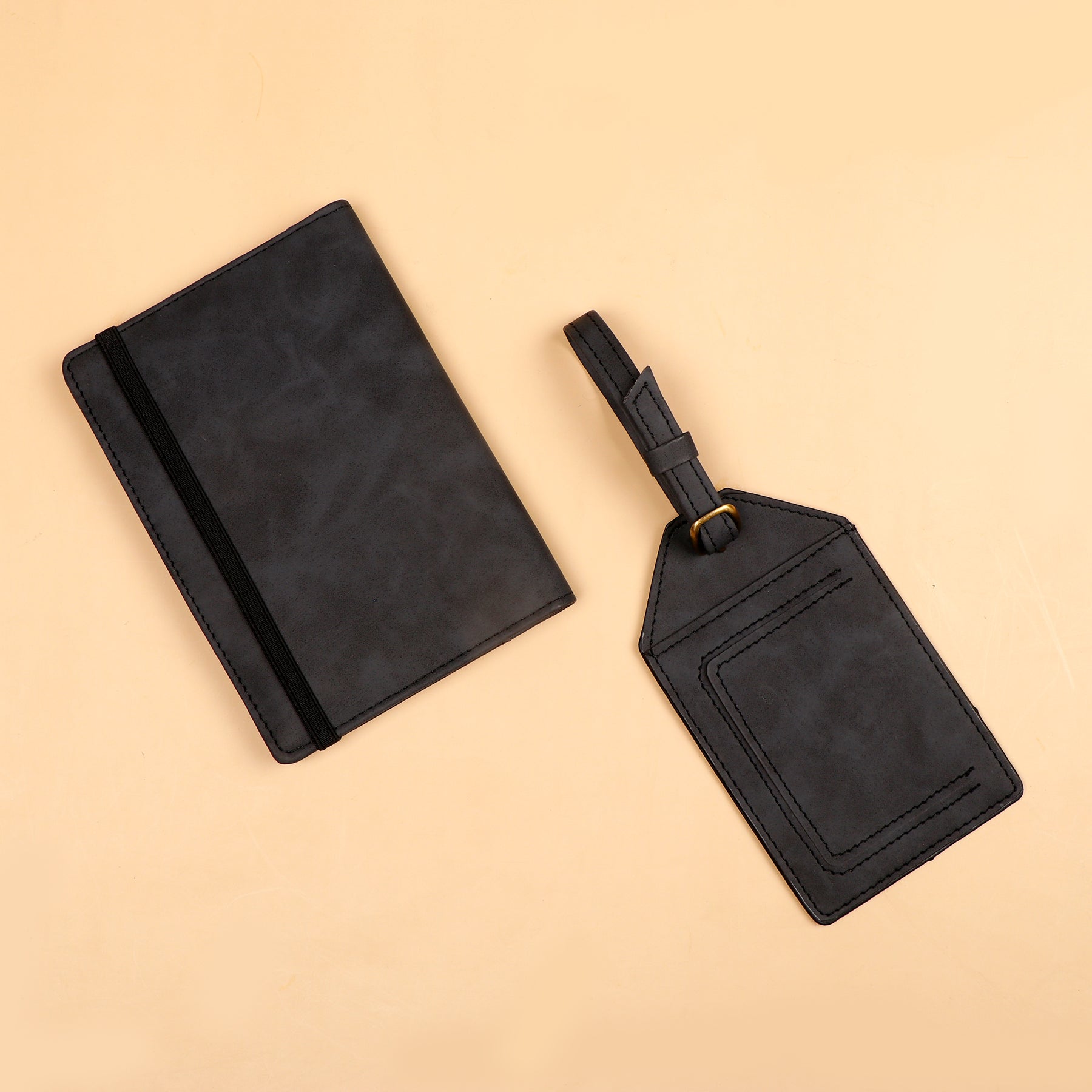 Archies Passport and ID Keeper Gift Set Black