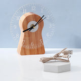 Wooden Desk Clock with USB Charging