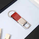 Gift Set with Maroon Pen & Leather Strap Keychain