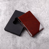 Rusty Brown Sleek Card Holder