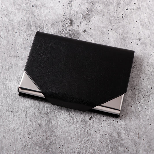 Leather Finish Sleek Card Holder