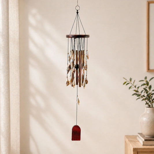 Brass Tube & Natural Shell Wind Chime
