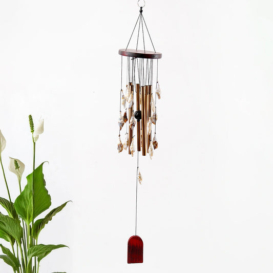 Brass Tube & Natural Shell Wind Chime