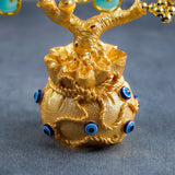 Golden Evil Eye Blooming Flowers