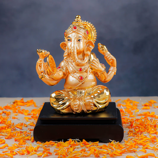 Golden Glory Shree Ganesha Idol