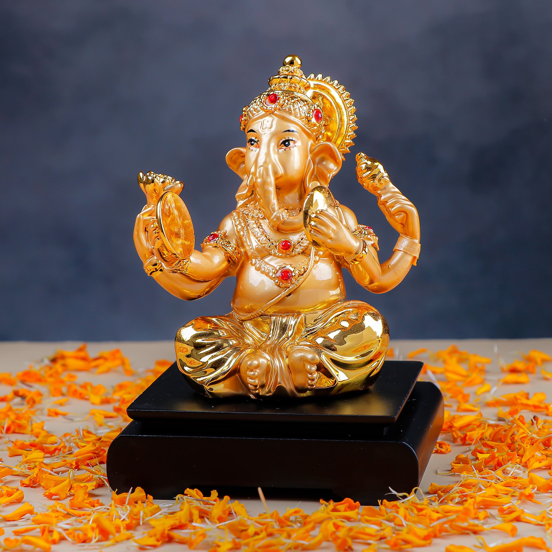 Golden Glory Shree Ganesha Idol