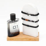 Archies 01 Black Diamond Perfume & Beaded Bracelet Set
