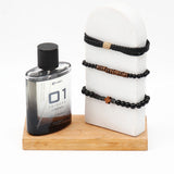 Archies 01 Black Diamond Perfume & Anchor Charm Bracelet Set