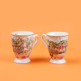 European Theme Vintage Twin Mug Set