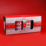 Love You Quoted Heart Twin Mug Set
