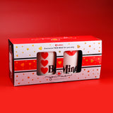 Be Mine Quoted Heart Twin Mug Set