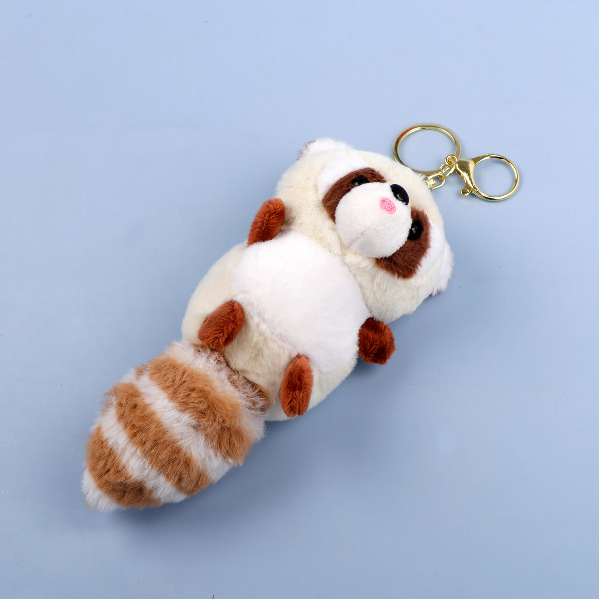 White Racoon Pulshie Keychain