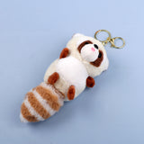 White Racoon Pulshie Keychain