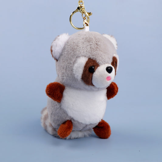 Grey Racoon Pulshie Keychain