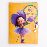 Cute Girl Secret Diary with Lock and Key