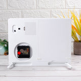 White LED Magic Mirror Photo Frame with Clock