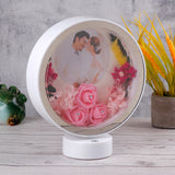 Blooming Love Pink Heart LED Photo Frame