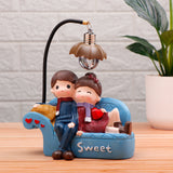 Sweet Couple Illuminating Showpiece