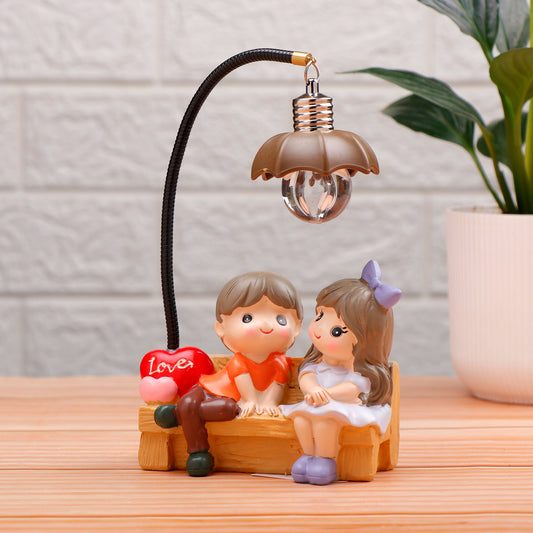 Lovely Couple Illuminating Showpiece