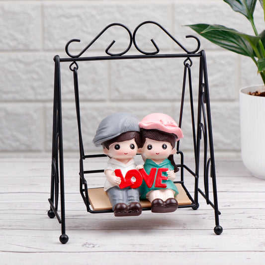 Swing of Love Couple Showpiece