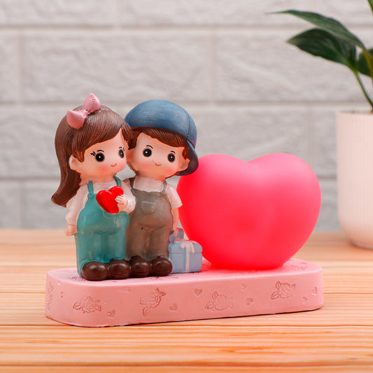 Heart of Love Couple Showpiece