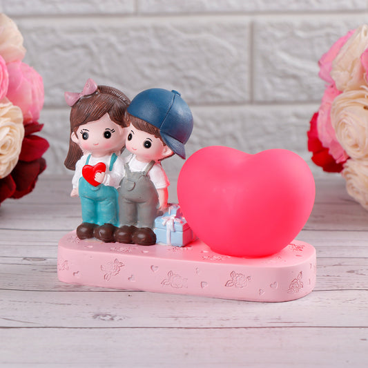 Romantic Heart Couple Showpiece