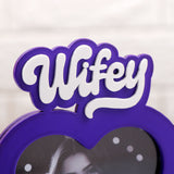 Husband and Wifey Quoted Romantic Photo Frame