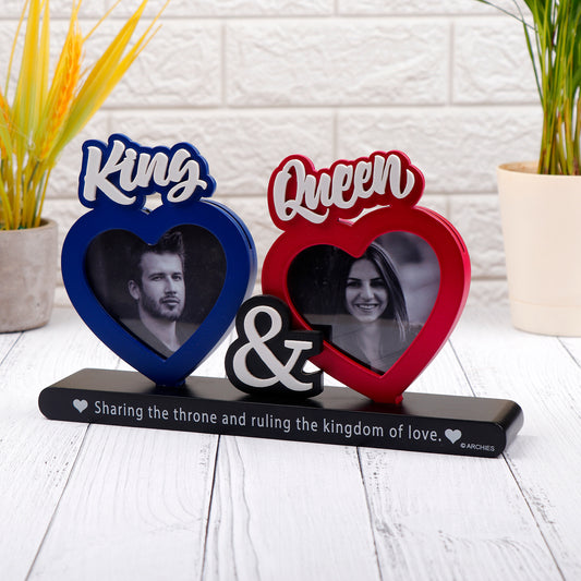 King & Queen Quoted Romantic Photo Frame