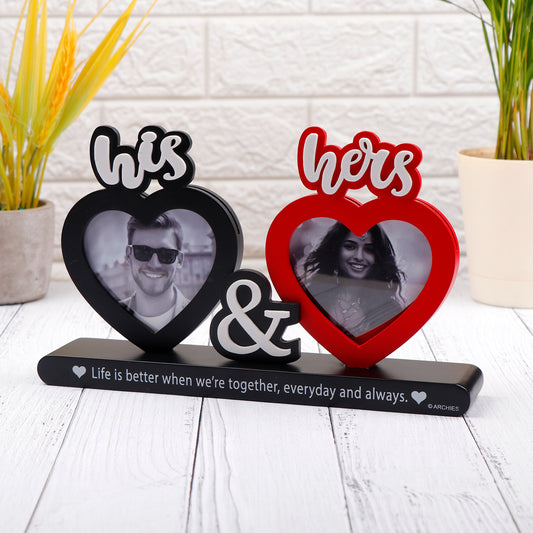 His and Hers Quoted Romantic Photo Frame