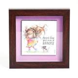Never Lose Your Sense of Wonder' Quote Frame