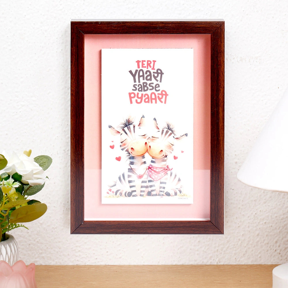Teri Yaari Sabse Pyaari' Friendship Quote Frame