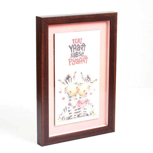 Teri Yaari Sabse Pyaari' Friendship Quote Frame