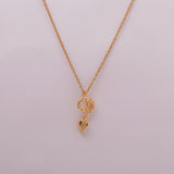 Golden Snake Earring Pendant Set