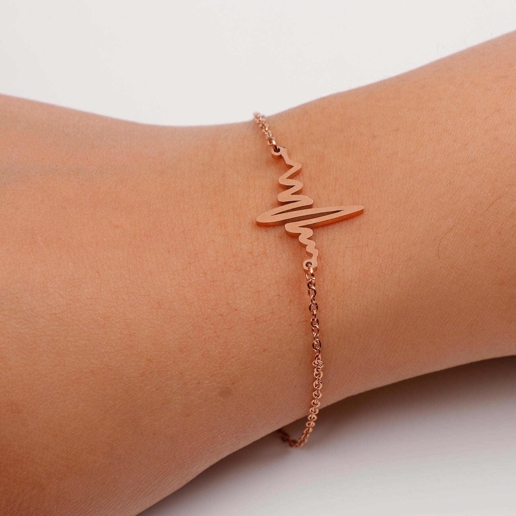 Beats of Heart Rose Gold Bracelet