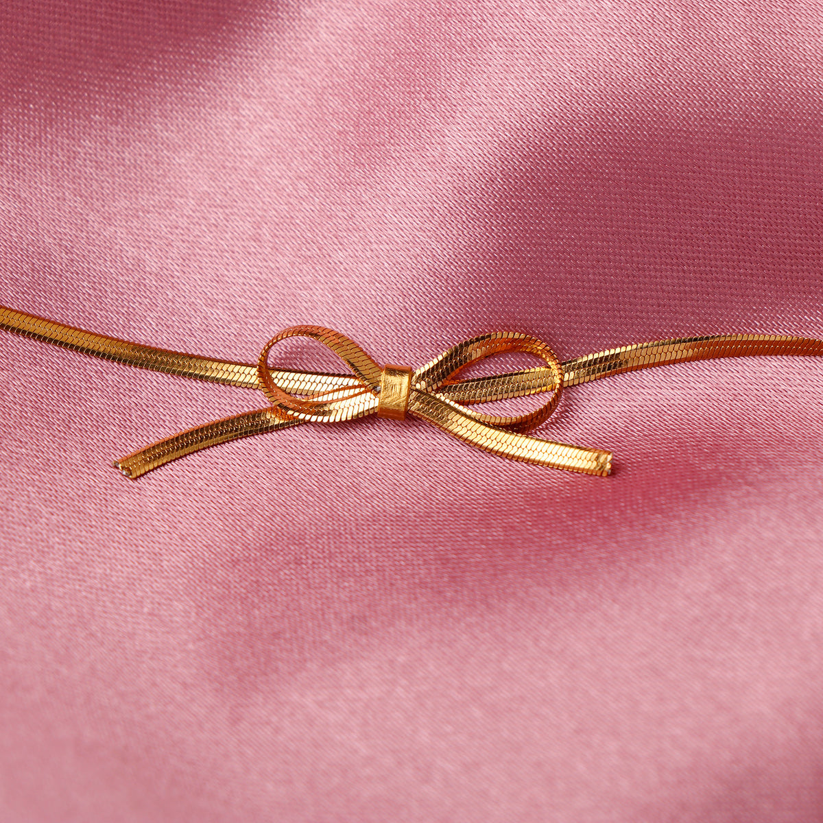 Knotted Ribbon Golden Bracelet