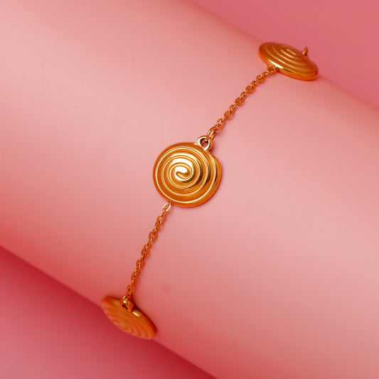 Golden Spirals Bracelet