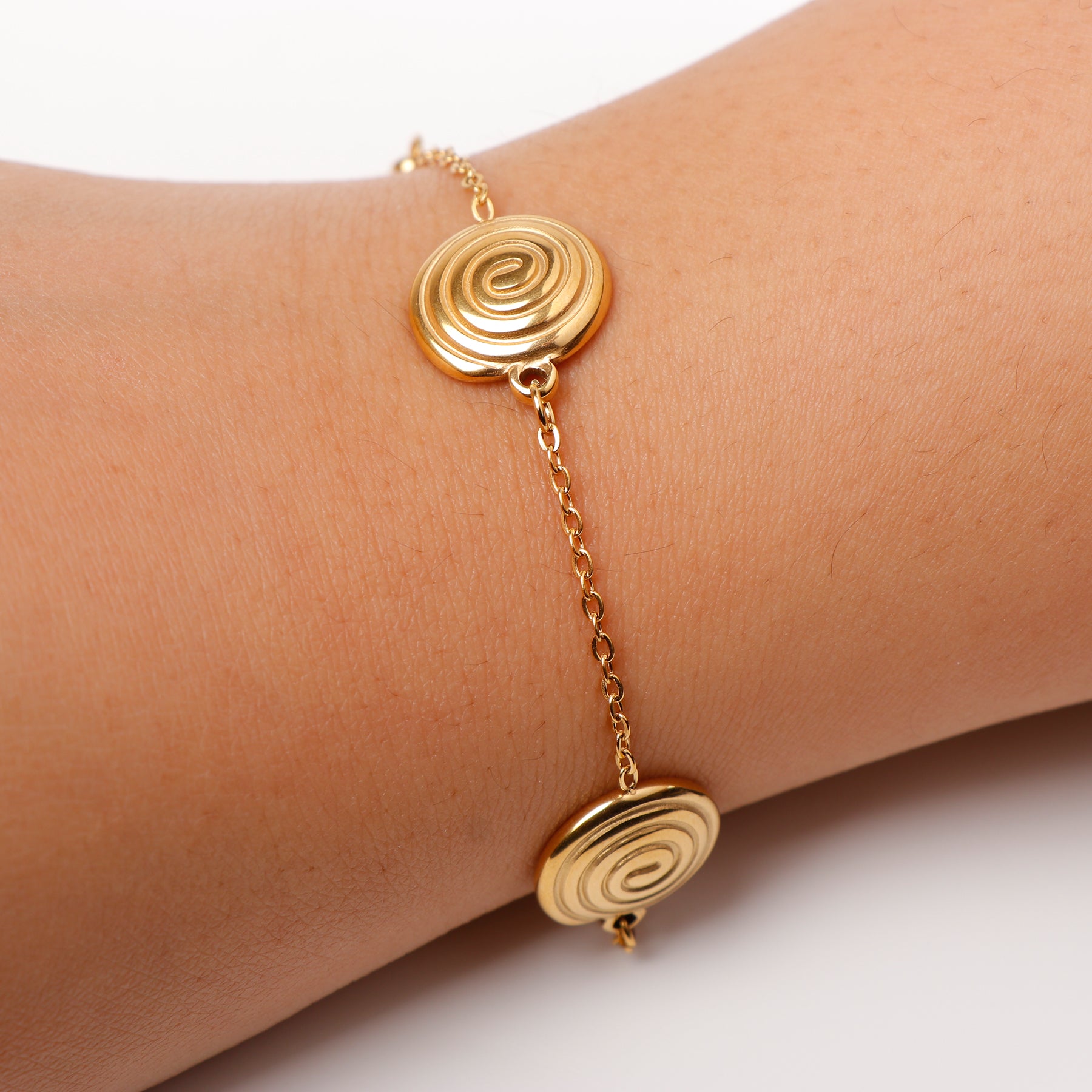 Golden Spirals Bracelet