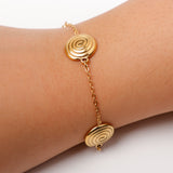 Golden Spirals Bracelet
