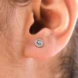 Silver Stones Choker With Earring