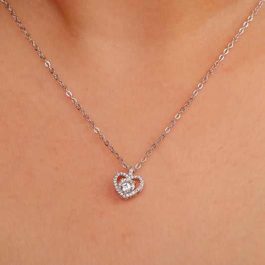 Love Stone Silver Pendant