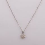 Saturn Ring Silver Pendant