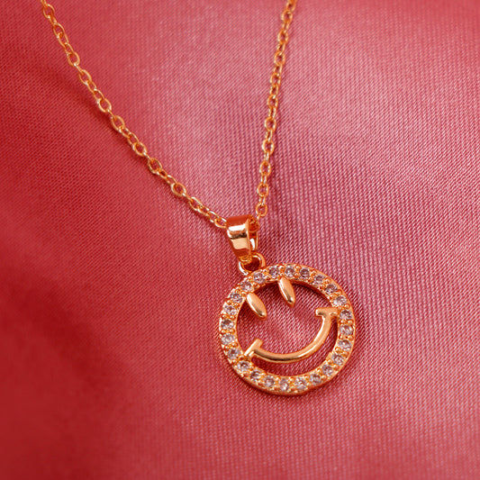 Smiling Stone Golden Pendant