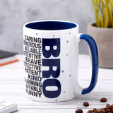 Archies Quoted Ceramic Mug - Bro 350 ml