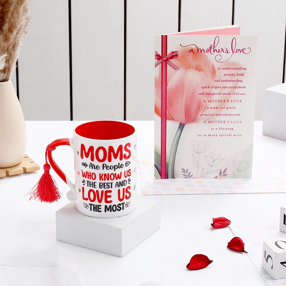 Mother's Day Card & "Mom Knows Best" Mug Combo