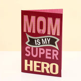 Superhero Mom Card & "Home Is Mom" Mug Combo
