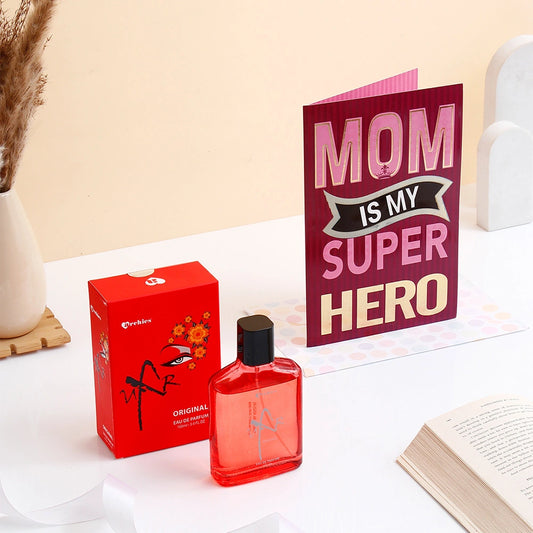 Superhero Mom Card & UXR Perfume Combo